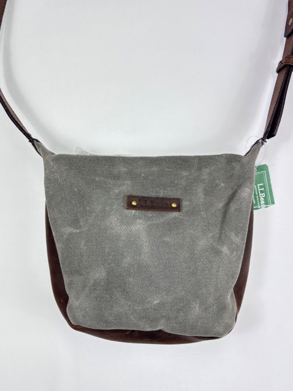 L.L. Bean Waxed Canvas Crossbody Bag Small Feldspar NWT